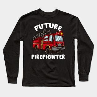 Kids Future Firefighter I Fireman Outfit Boys design Long Sleeve T-Shirt